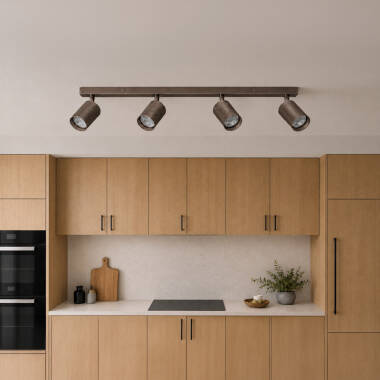 Image of Westport Moto Knurl 4 Light Ceiling Spotlight Bar