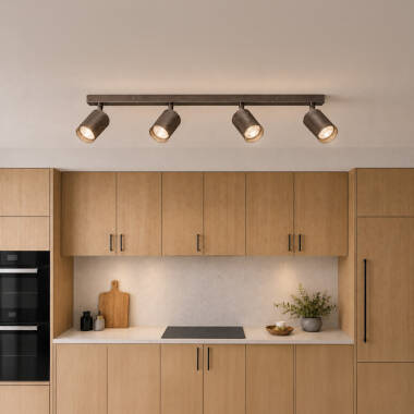 Image of Westport Moto Knurl 4 Light Ceiling Spotlight Bar