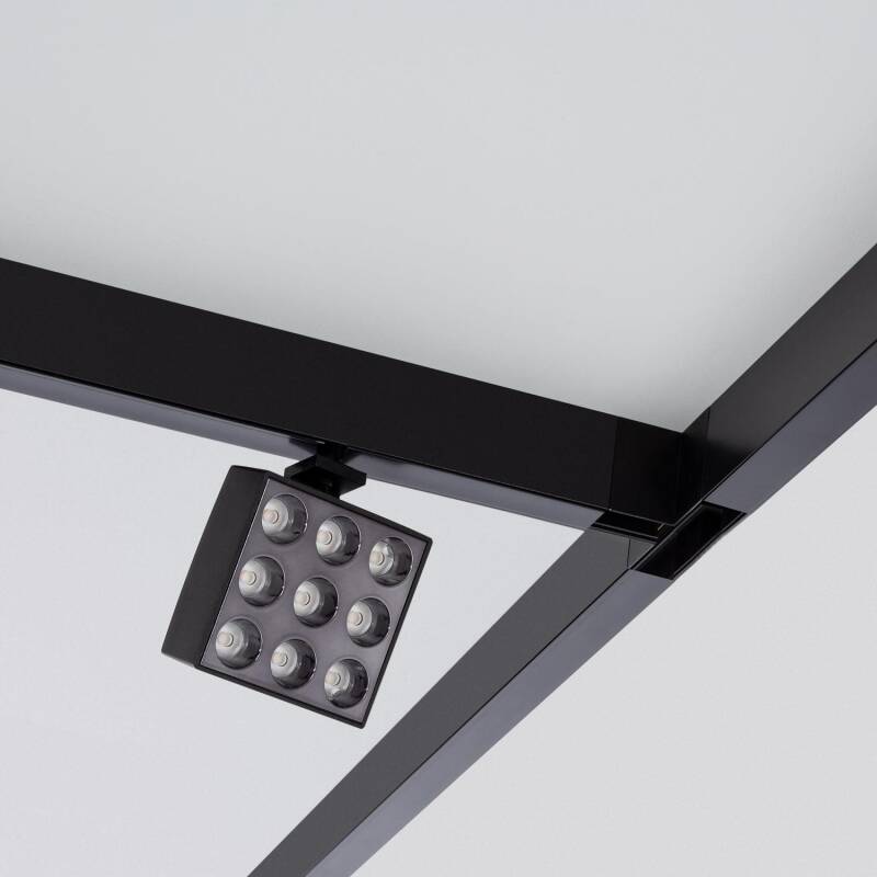 Image of Magnetic Track 20mm 20W Cool White LED Square Spotlight CRI90