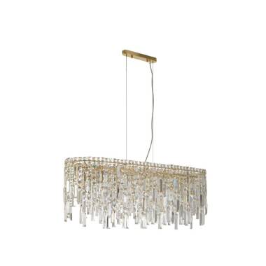 Image of Luxia Bordeaux 8 Light Glass Bar Ceiling Pendant