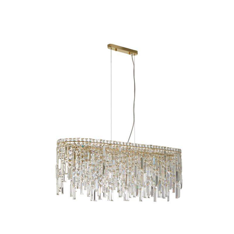 Image of Luxia Bordeaux 8 Light Glass Bar Ceiling Pendant
