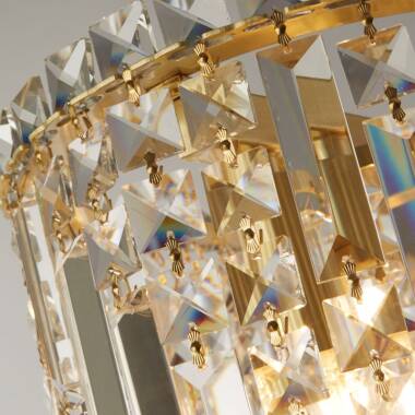 Image of Luxia Bordeaux 8 Light Glass Bar Ceiling Pendant
