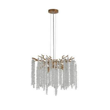 Image of Luxia Deauville 5 Light Glass Chandelier