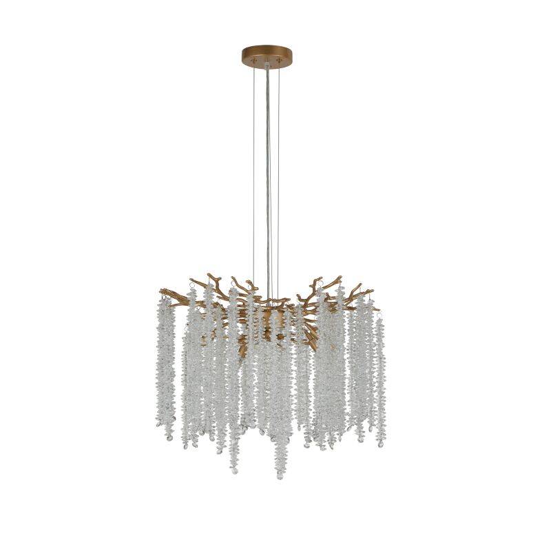 Image of Luxia Deauville 5 Light Glass Chandelier