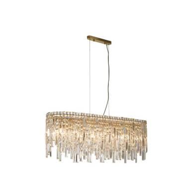 Luxia Bordeaux 8 Light Glass Bar Ceiling Pendant