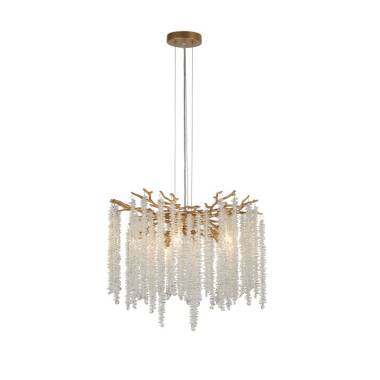 Luxia Deauville 5 Light Glass Chandelier