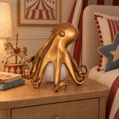 Image of Edit Dave USB Rechargeable LED Octopus Table Lamp