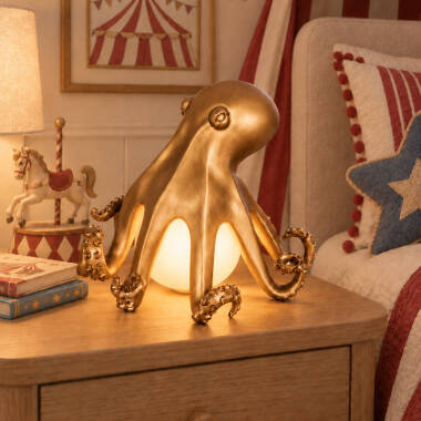 Edit Dave USB Rechargeable LED Octopus Table Lamp