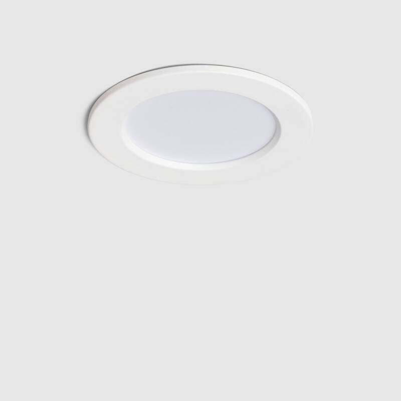 Image of Round Waterproof 8W Warm White LED Downlight IP65 Cutout 75mm