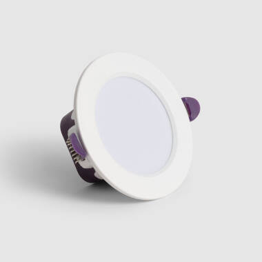 Image of Round Waterproof 8W Warm White LED Downlight IP65 Cutout 75mm