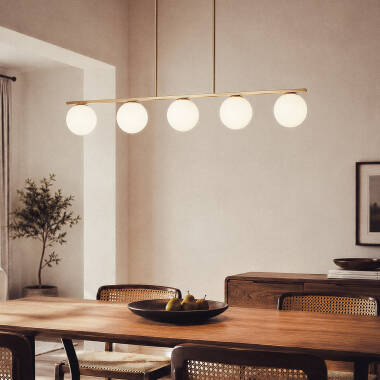 Edit Boqor 5 Light Semi-Flush Bar Ceiling Pendant