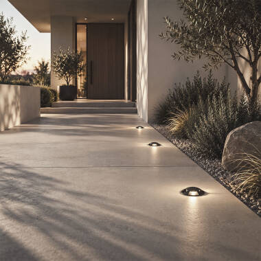 Image of Edit Round Quad 3W LED Recessed Ground Light