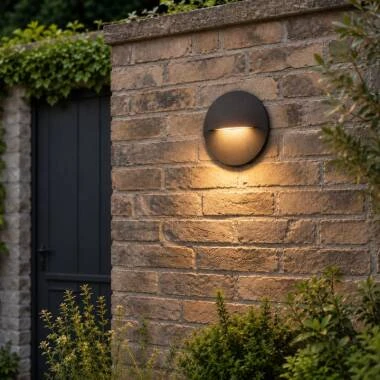 Edit Terra LED Round Outdoor Flush Wall Light