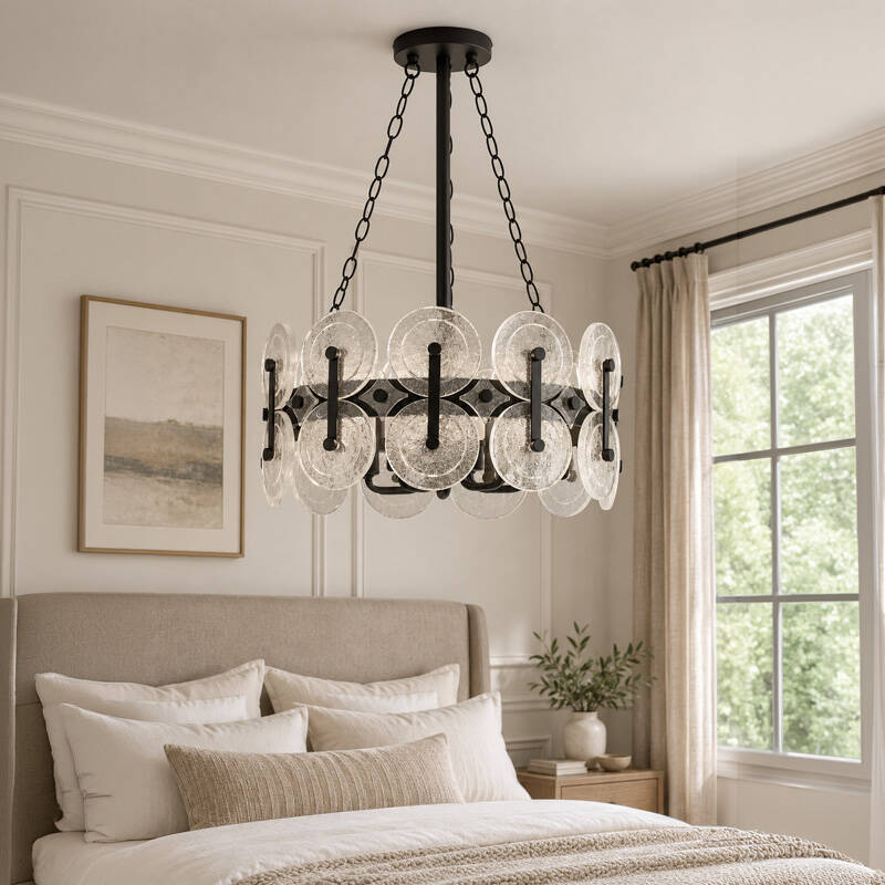 Image of Luxia Chicago 5 Light Glass Chandelier
