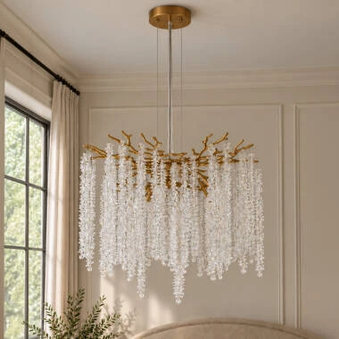 Luxia Deauville 5 Light Glass Chandelier