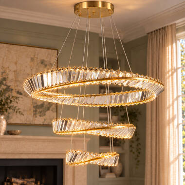 Image of Luxia Annecy Grande LED Glass Chandelier
