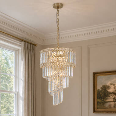 Image of Luxia Chambord Glass Chandelier