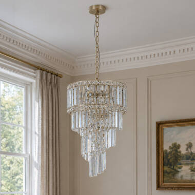 Image of Luxia Chambord Glass Chandelier