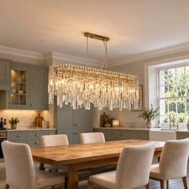 Luxia Bordeaux 8 Light Glass Bar Ceiling Pendant