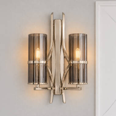 Luxia Hartford Glass Twin Wall Light