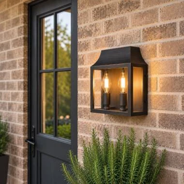 Wisteria Bourton Half Lantern Outdoor Wall Light
