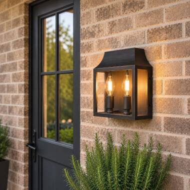 Image of Wisteria Bourton Half Lantern Outdoor Wall Light