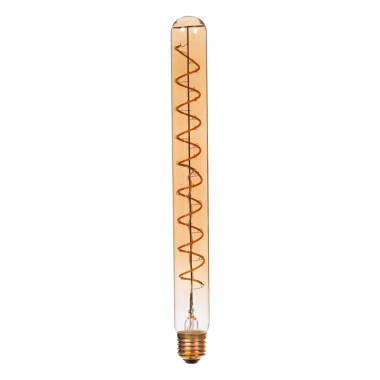 Image of Lucide 4. 9W LED Dimmable Decorative Filament 300mm Amber Tubular Bulb - Screw Cap