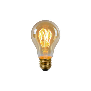 Lucide 4.9W Dimmable LED Decorative Filament Amber GLS Bulb - Screw Cap