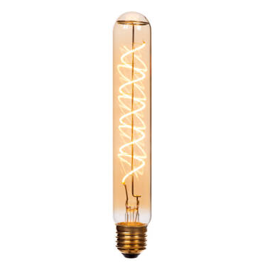 Lucide 4. 9W LED Dimmable Decorative Filament 200mm Amber Tubular Bulb - Screw Cap