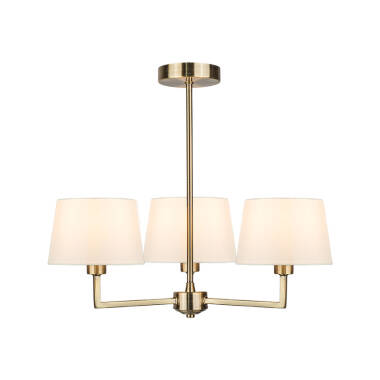 Image of Westport Orelia 3 Arm Semi-Flush Ceiling Light