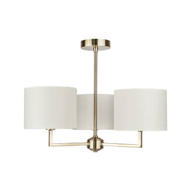 Image of Westport Studio 3 Arm Semi-Flush Ceiling Light