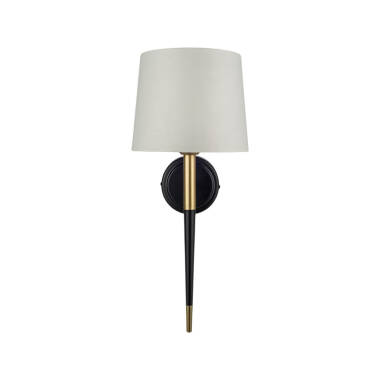 Image of Westport Amber Painted Gold Wall Light