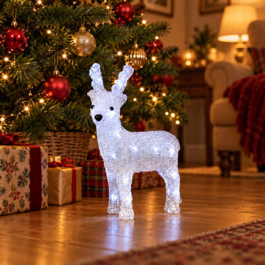 Konstsmide Christmas Battery Operated LED Small Reindeer Feature Light