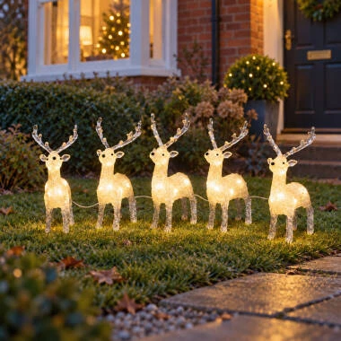 Konstsmide Christmas LED Reindeer String Lights