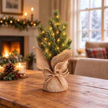 Edit Pine Battery Operated LED Christmas Tree