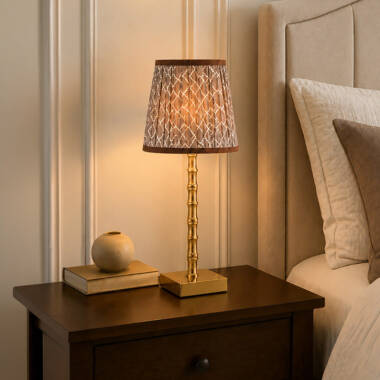 Image of Wisteria Sora House Faux Silk USB Rechargeable LED Table Lamp