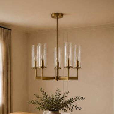 Image of Westport Hearth Halo 5 Arm Ceiling Pendant Light