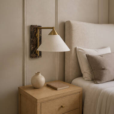 Image of Westport Studio Marble Effect Wall Light