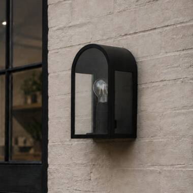 Image of Westport Rivet Half Lantern Outdoor Wall Light