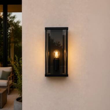 Edit Halo Half Lantern Outdoor Wall Light