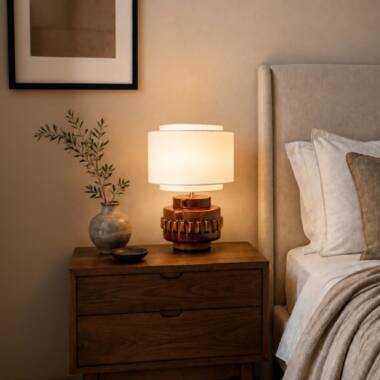 Image of Khudi & Khora Ceramic Ember Table Lamp