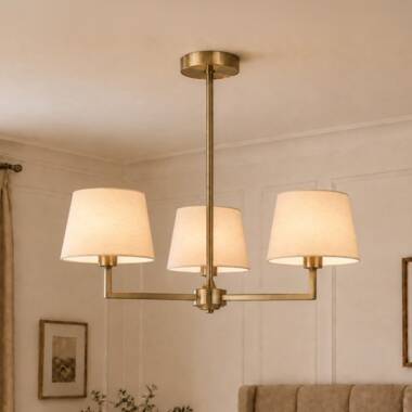 Image of Westport Orelia 3 Arm Semi-Flush Ceiling Light