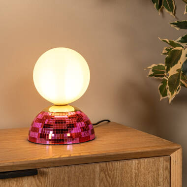 Lucide Glitzer Glass Table Lamp