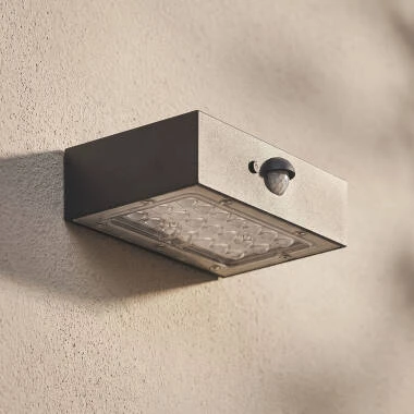 Suri Karl 3W Solar LED Up & Down Wall Light with PIR Sensor