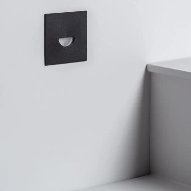 Edit 2W Guell Outdoor Recessed Square LED Wall Light