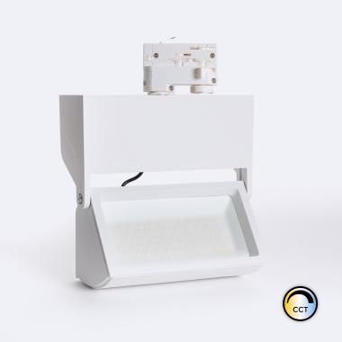 Three Circuit 38W Colour Selectable CCT LED Track Light Piero