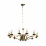 EDIT BRANCH 12 LIGHT CHANDELIER - ANTIQUE BRASS