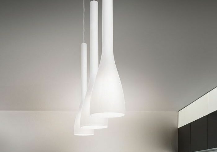 FLUT CEILING PENDANT LIGHT - WHITE