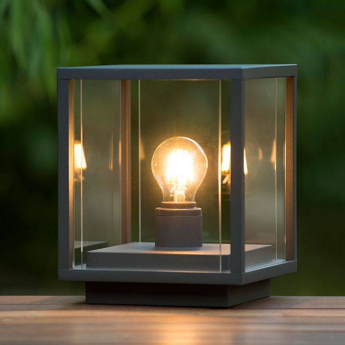 modern pedestal light lucide claire 