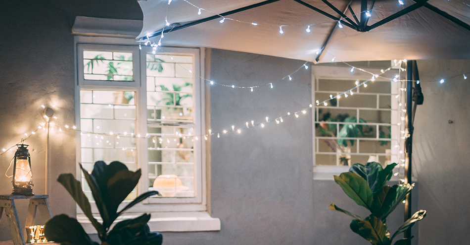 outdoor fairy lights